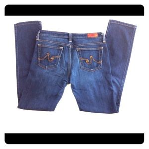 AG the Stevie Slim Straight Ankle Jeans 27R